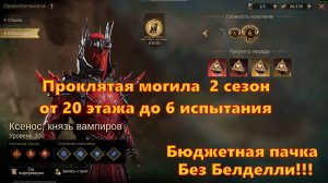 БЮДЖЕТНО!!! Проклятая могила с 20 этажа по 6 испытание! 2 сезон! | Dragonheir: Silent Gods