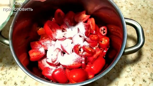 Тещин язык из кабачка и острого перца смотреть онлайн