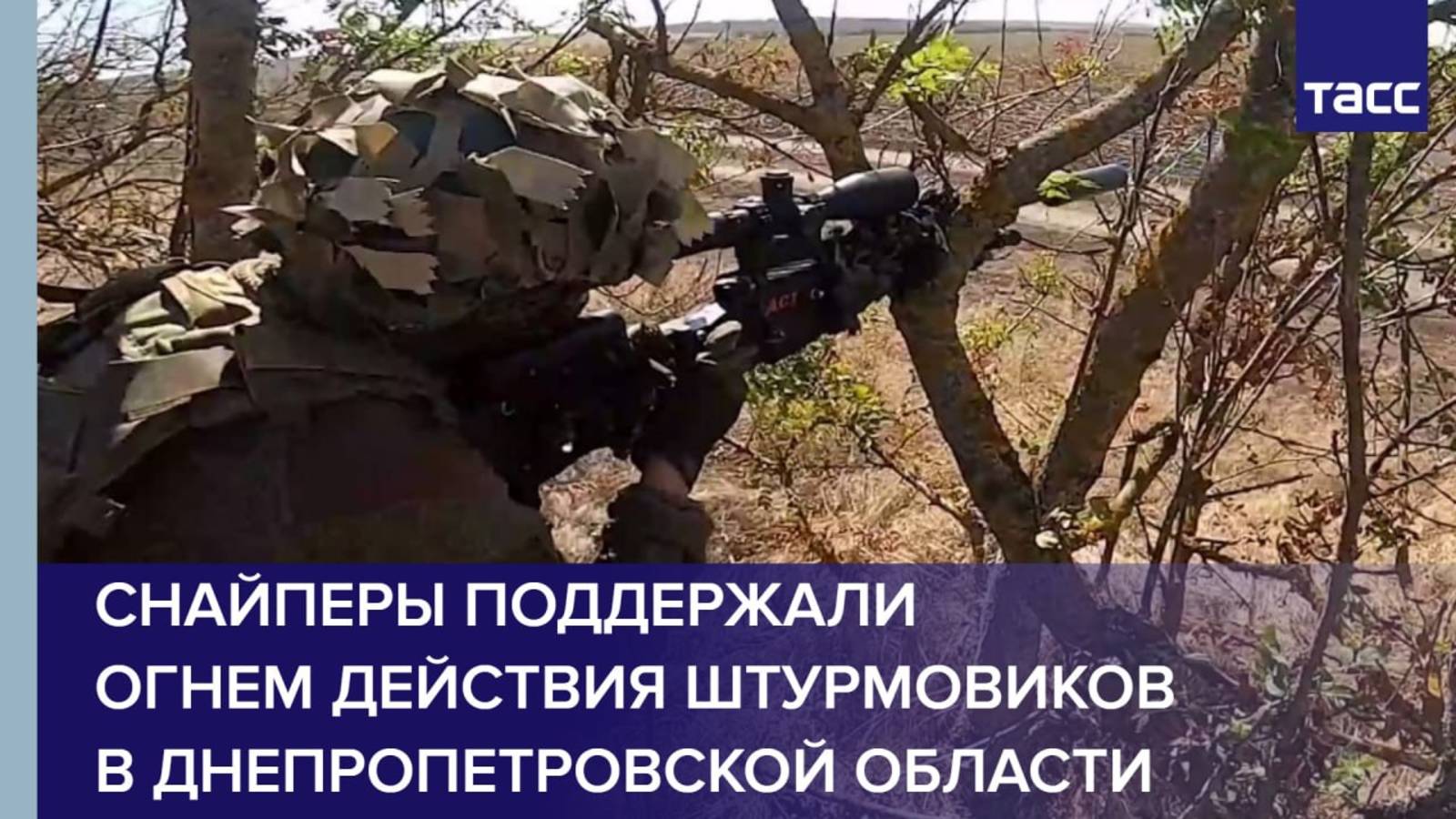 Снайперы поддержали огнем действия штурмовиков в Днепропетровской области