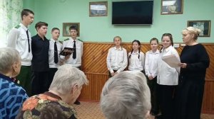 Музыкальный номер от кадетского класса МБОУ "СОШ № 14" г.Братск в честь Дня пожилого человека (8)