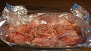 Курица с фруктами в духовке