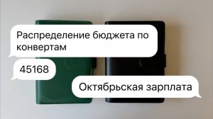 #14 Распределение бюджета по конвертам | Октябрьская зарплата | Вернула долг в АВИБЭК