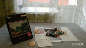 Обзор, старт набора от производителя Панна " Озеро в горах Швейцарии".