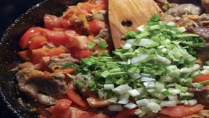 Лагман с овощами