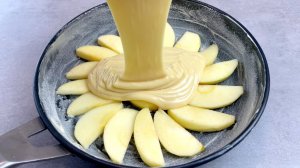 Яблочный пирог на сковороде, быстрый, легкий рецепт, восхитительный вкус яблочного пирога