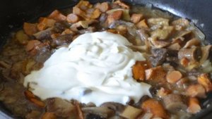 Картошка с лесными грибами