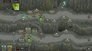 Kingdom Rush Frontiers [Ветеран] → Спуск Во Тьме Без Казарм