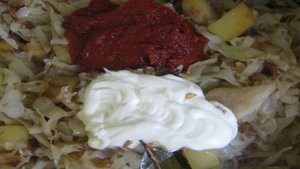 Картошка с капустой