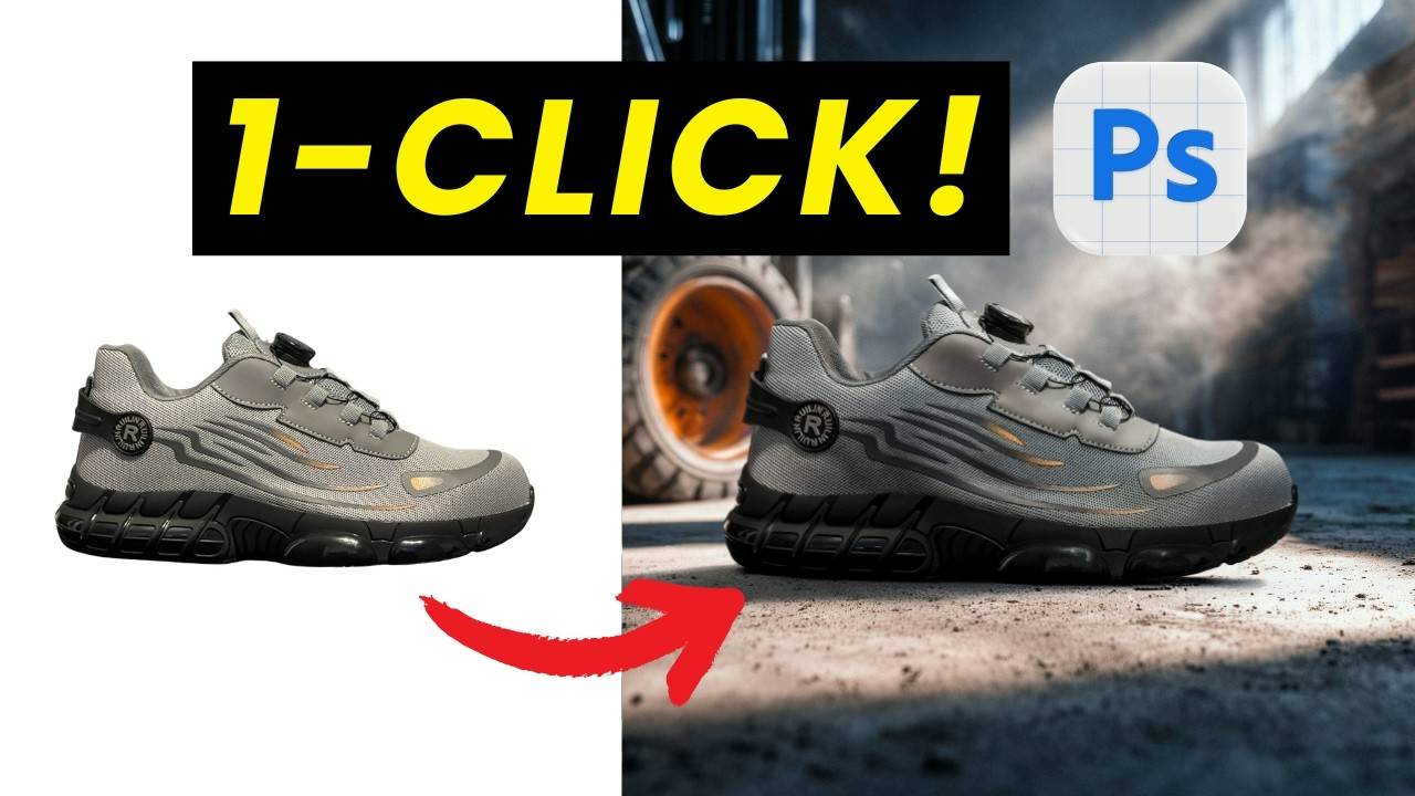 Photoshop Harmonize: НОВАЯ AI-ФУНКЦИЯ, которая за один клик смешивает что угодно! смотреть онлайн