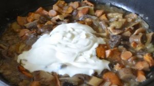 Картошка с лесными грибами