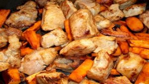 Картошка с мясом в казане