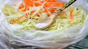 Квашеная капуста в пакете