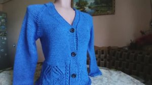 Кофточка для девочки //на планке//реглан сверху .