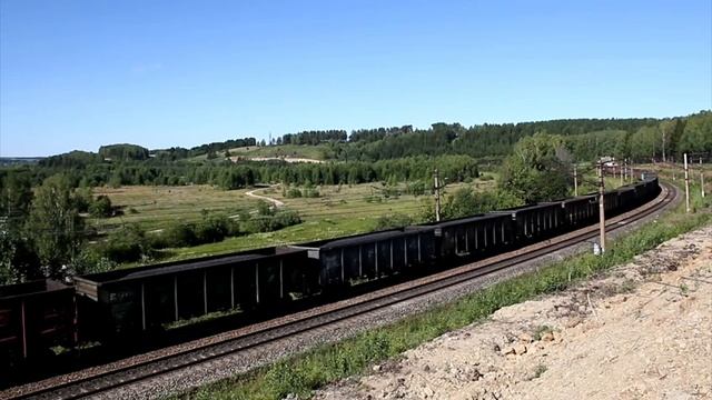 электровоз 2эс10 гранит с грузовым поездом смотреть онлайн