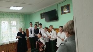 Музыкальный номер от кадетского класса МБОУ "СОШ № 14" г.Братск в честь Дня пожилого человека (1)