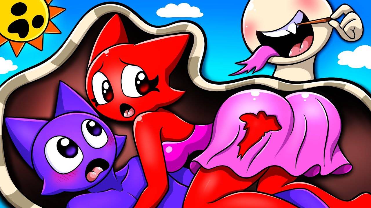 Мруна, ВАЙРУМ СЪЕЛ НАС ЗАЖИВО?! 😱💀 ИСТОРИЯ любви нового парня Мруны / Sprunki смотреть онлайн