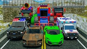 Детские мультфильмы на ИСПАНСКОМ языке-АВТОМОБИЛИ и МОТОЦИКЛЫ с ГРУЗОВИКОМ-МОНСТРОМ