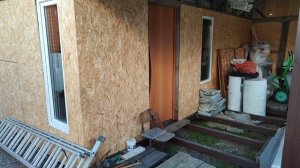 обшил каркас сарая 6 на 6 метров