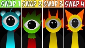 ⚡ SWAP 1 VS 2 VS 3 VS 4 — Полная битва Sprunki! | Incredibox#sprunki #swap #incredibox #vsbattle