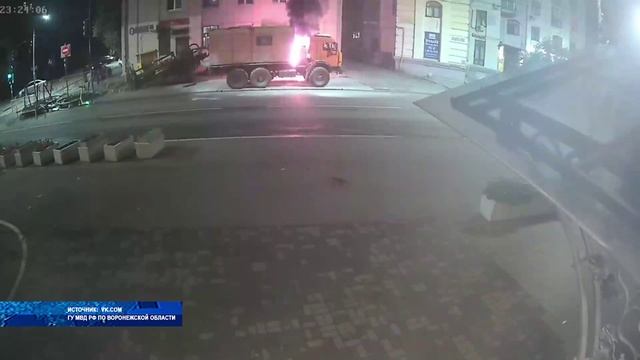 В Воронеже задержан подозреваемый в поджоге грузовика