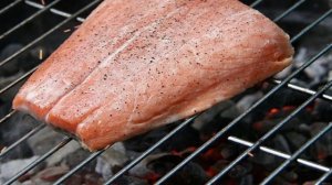 Лосось на углях