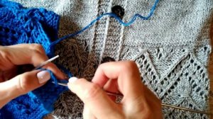 Вязание//Простая и красивая планка и петля для пуговицы,для кофточки или кардигана //вяжем вместе.