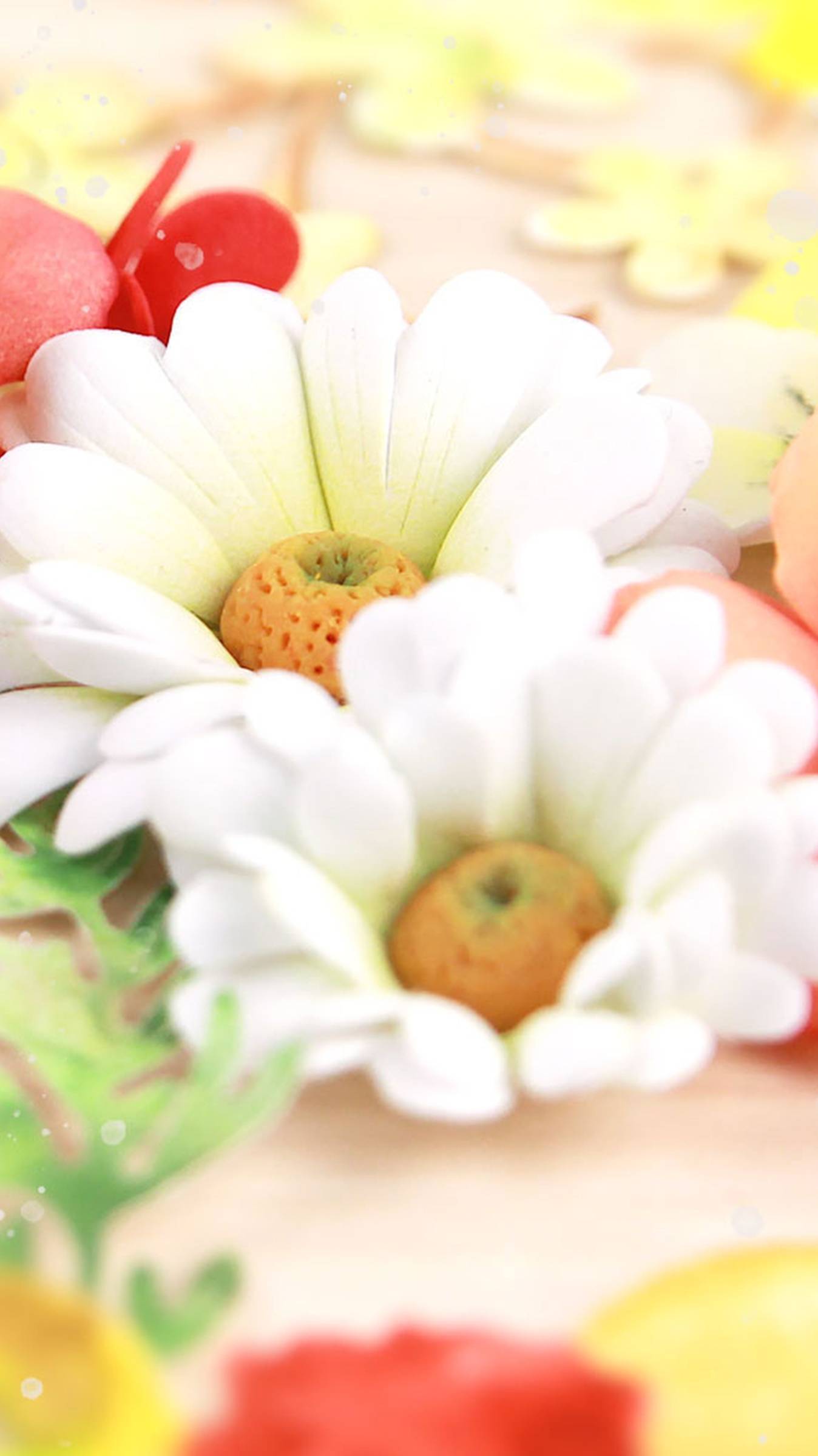 Идея цветочков, которые можно сделать своими руками для открыток и заколок👍 Ромашки из фоамирана смотреть онлайн