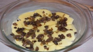 Картошка с шампиньонами в духовке
