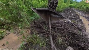 Строительство, копаем дренажный ров. Часть 4.