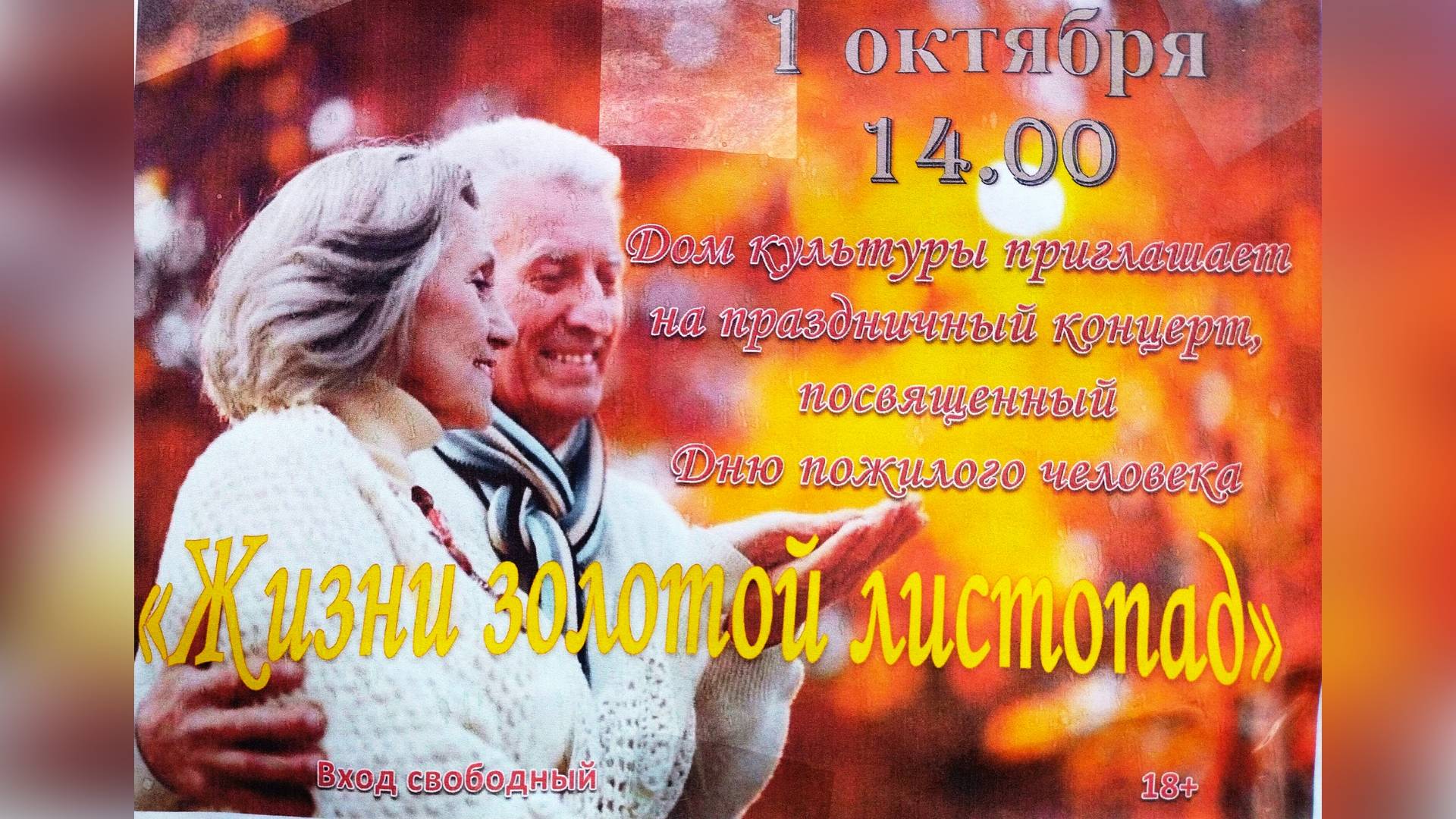 Концерт, посвященный Дню пожилого человека.