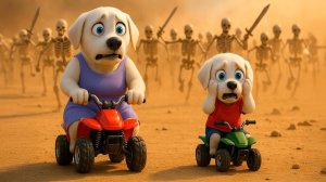 Видео для детей. Приключения собачки в пустыне. Детский мультики
