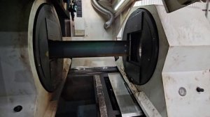 Резка двутавровой балки 18Б1 с маркировкой, на лазерном труборезе.