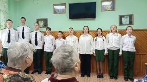 Музыкальный номер от кадетского класса МБОУ "СОШ № 14" г.Братск в честь Дня пожилого человека (3)
