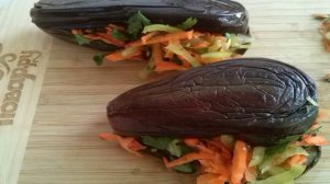 Квашеные баклажаны с морковкой
