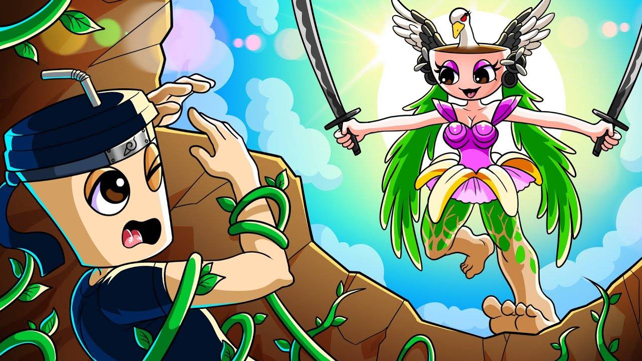 Девушка-воин в стиле Фьюжн с капучино! Она здесь, чтобы спасти Ассасино!💖 | Брейнот и Спрунки смотреть онлайн