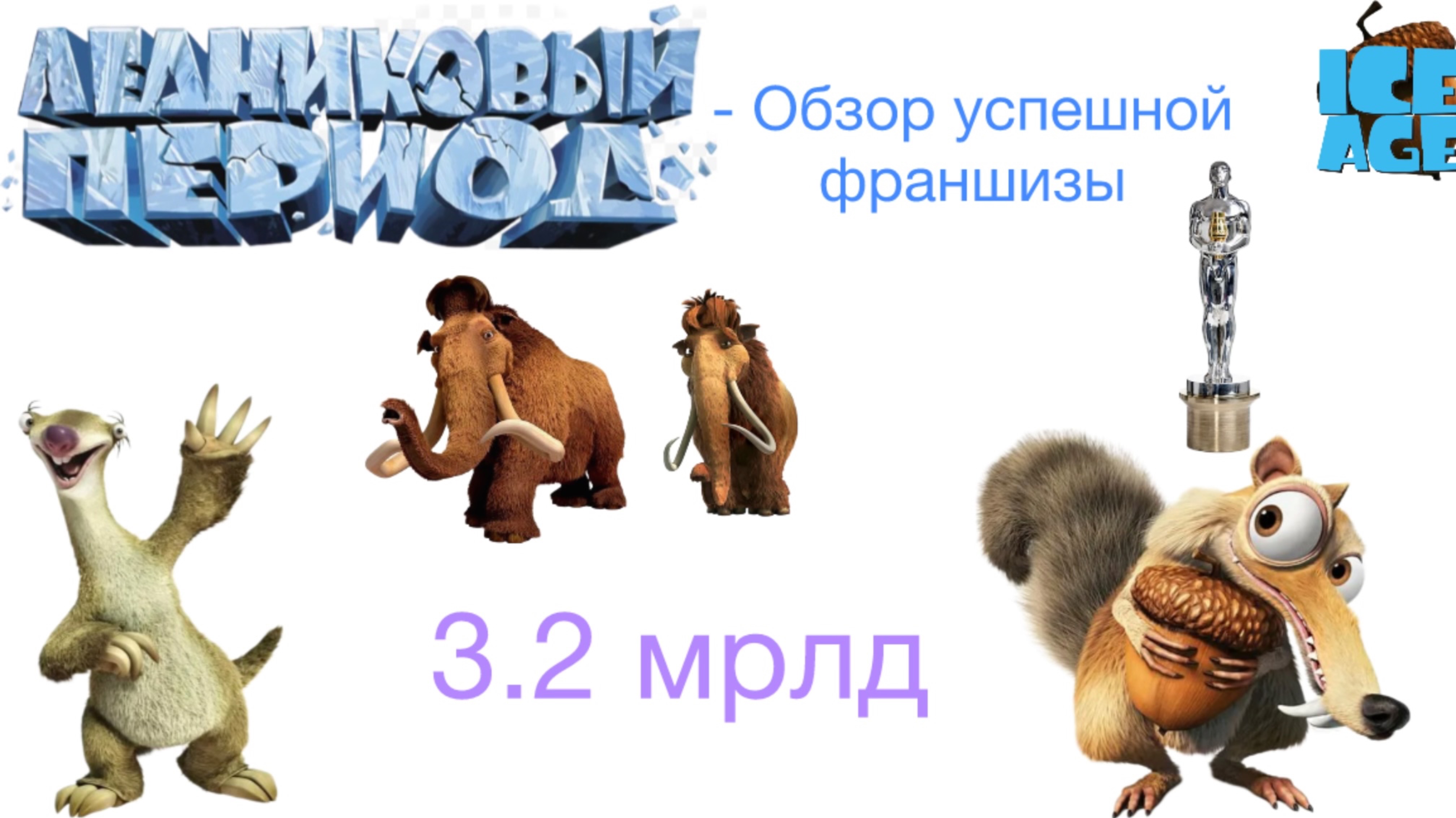 «Ледниковый период» - обзор успешной франшизы!