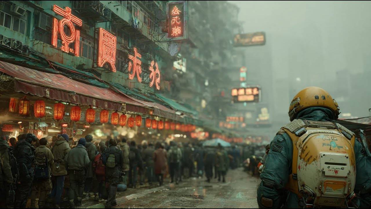 Neon Plaza / Cyberpunk Patrol & Ambient Music