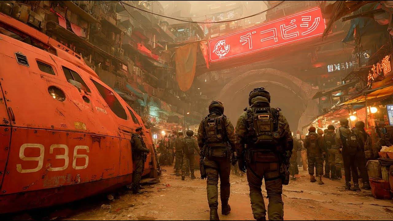 Lights on the Neon Plaza / Cyberpunk City & Futuristic Music