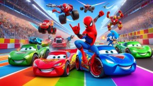 Мультики про Машинки Человек-паук Маккуин Диноко Джексон Шторм Круз Рамирес Мэтр Мак для Детей