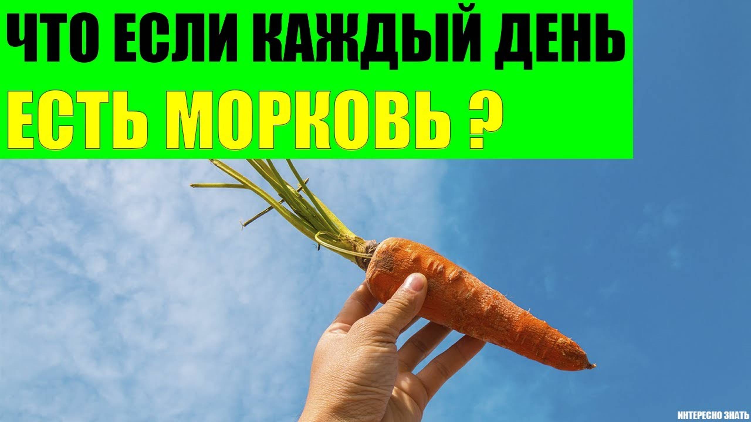 Что будет если каждый день есть морковь?