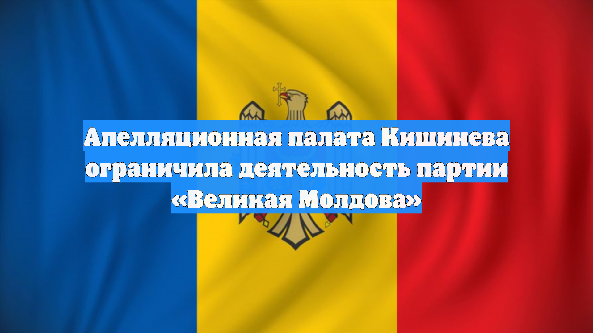 Апелляционная палата Кишинева ограничила деятельность партии «Великая Молдова»
