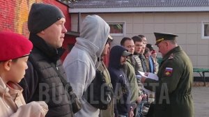 Видеорепортаж с отправки военнослужащих на СВО и в Африканский корпус