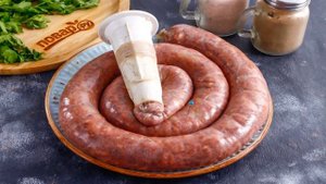 Колбаса из гречки и куриной печени