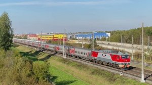 Электровоз ЭП2К-235, перегон Славянка - Колпино