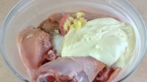 Курица с картошкой в сметане