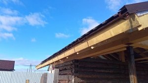 Монтаж кровли дома и бани