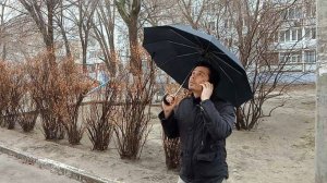 Поливает дождик крышу