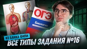 Задание 16 ОГЭ по биологии | Все типы из открытого банка ФИПИ | Умскул