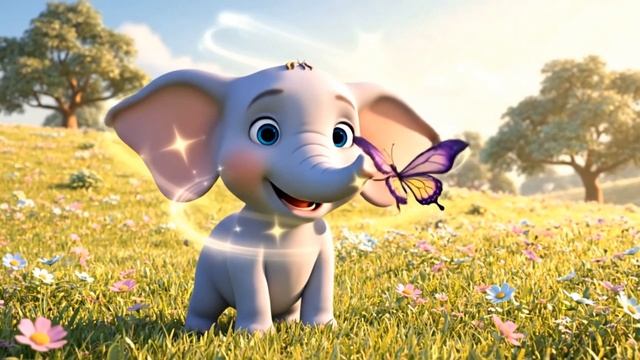 Слоник и бабочка#мультикидлядетей#обучающиемультики#мультикидлямалышей#детскоевидео#мультики