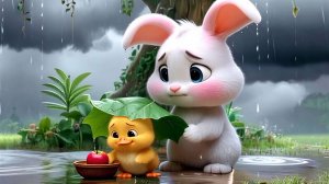 Мультик под дождем| Мультики для детей | Сказка про цыпленка и зайку |ДОБРЫЕ СКАЗКИ